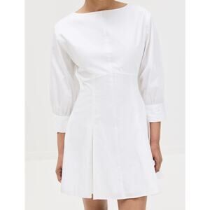 Hill House Home The Aveline Dress White Large NEW